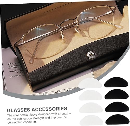 Miniatura 2 de 16 pares de almohadillas de nariz para gafas, almohadillas de silicona para la nariz, kit de reparación de gafas de sol, almohadillas de gel de