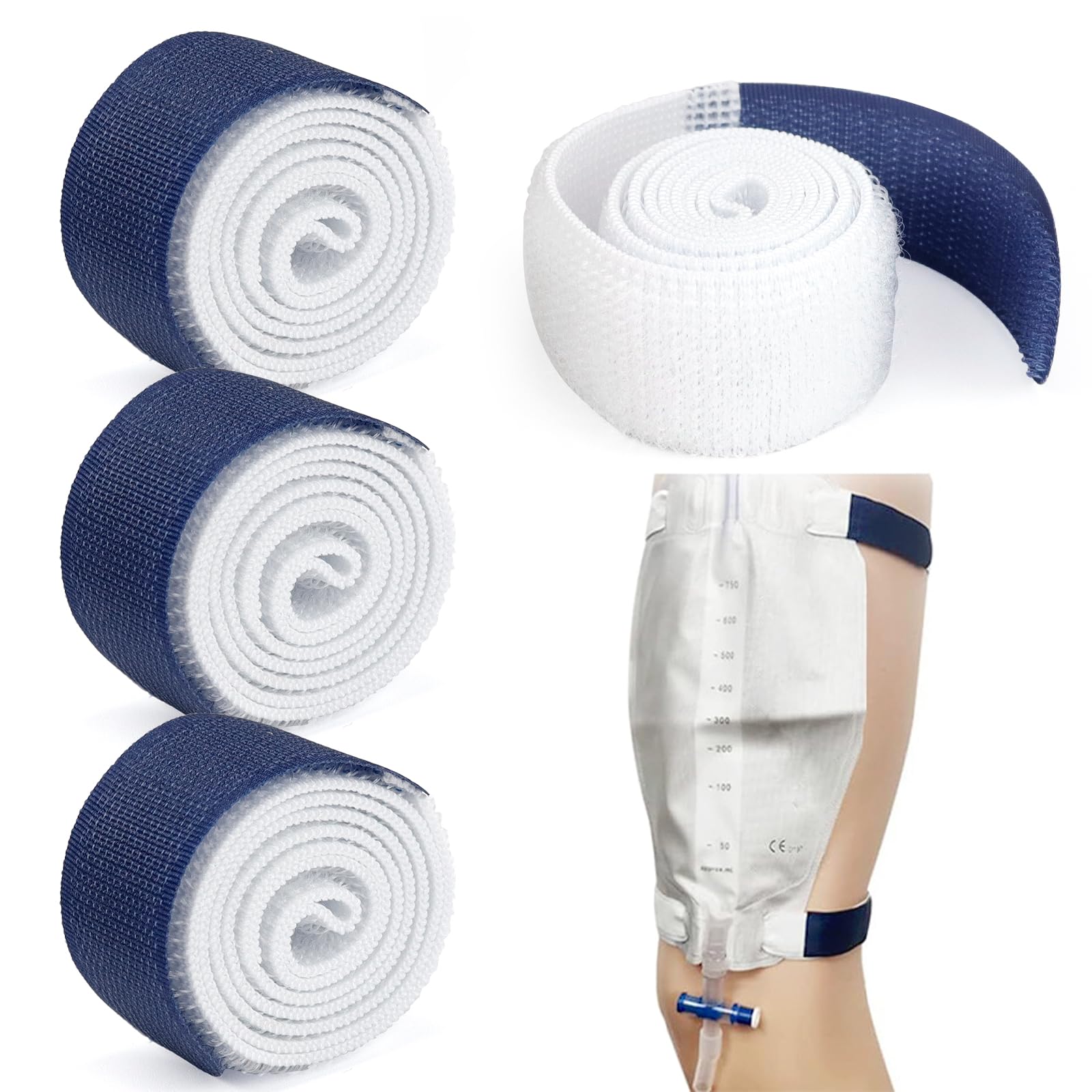 Zyiphor 8 Pezzi Sacca Catetere Cinghia Supporto per Gamba del Catetere