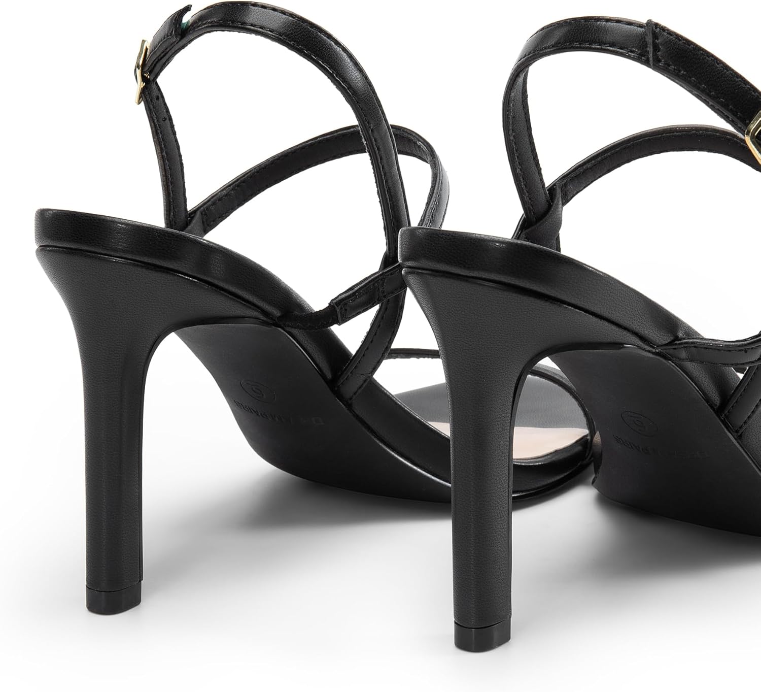 DREAM PAIRS Women’s Slingback Heels High Stilettos Open Square Toe Ankle Strap Pumps Sexy Comfort Strappy Dress Shoes Wedding Bridal Heeled Sandals - Image 5