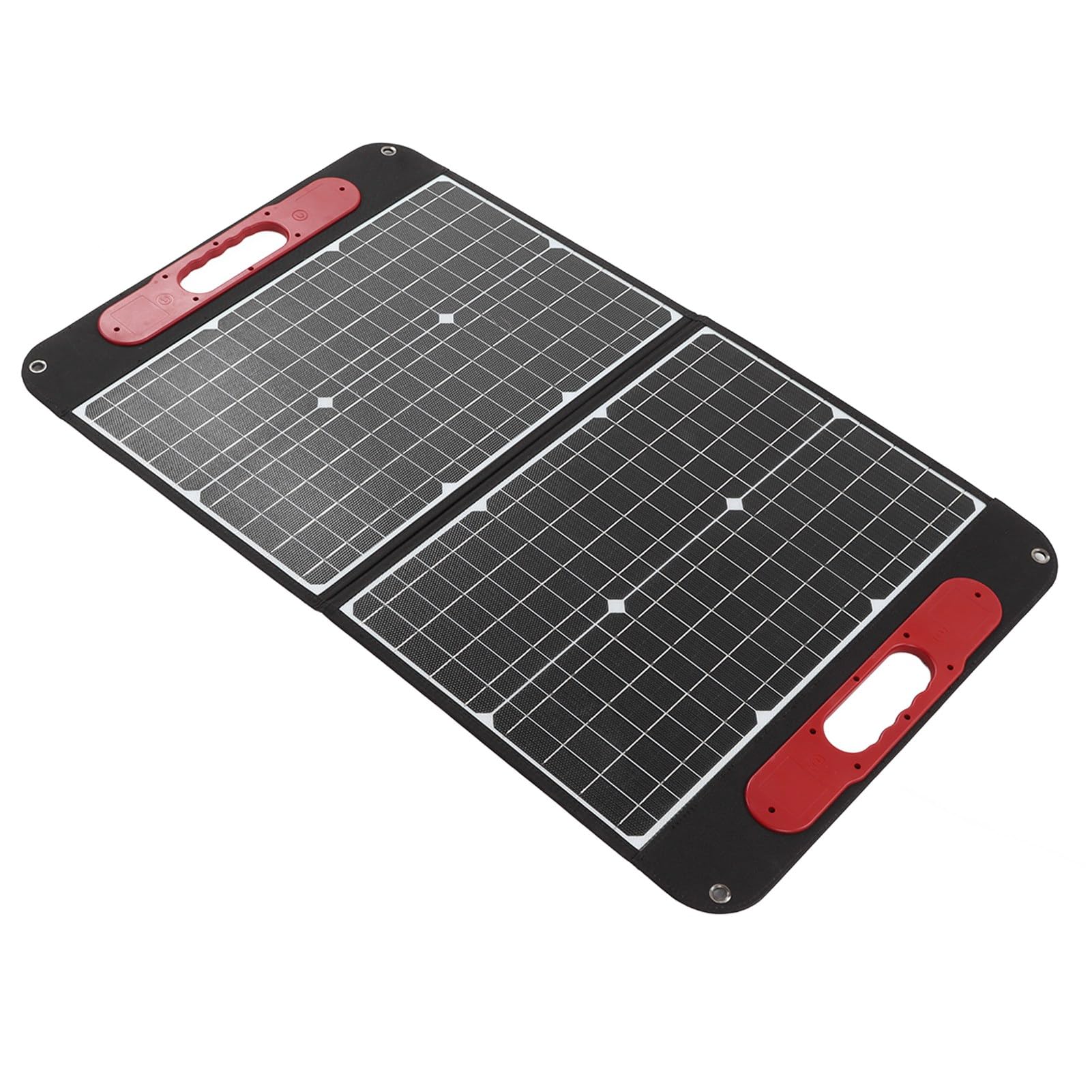 KUIDAMOS Kit de Panel Solar de Alta Eficiencia de 60 W, Portátil, Plegable, para Viajes de Camping Al Aire Libre, Silicio Monocristalino