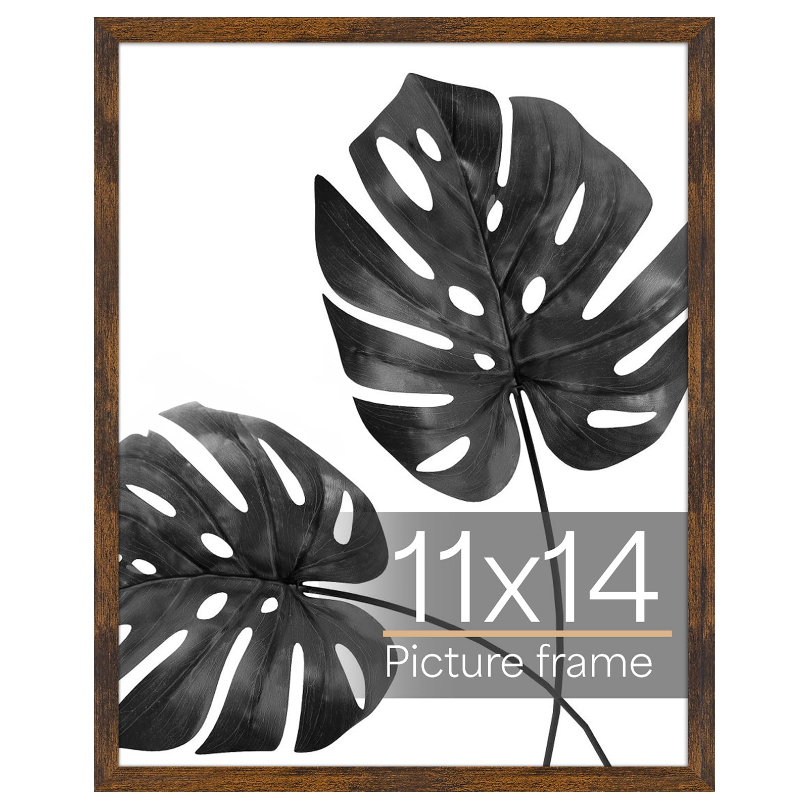 Cadre photo 11 x 14 marron Giftgarden en bois composite de qualité supérieure