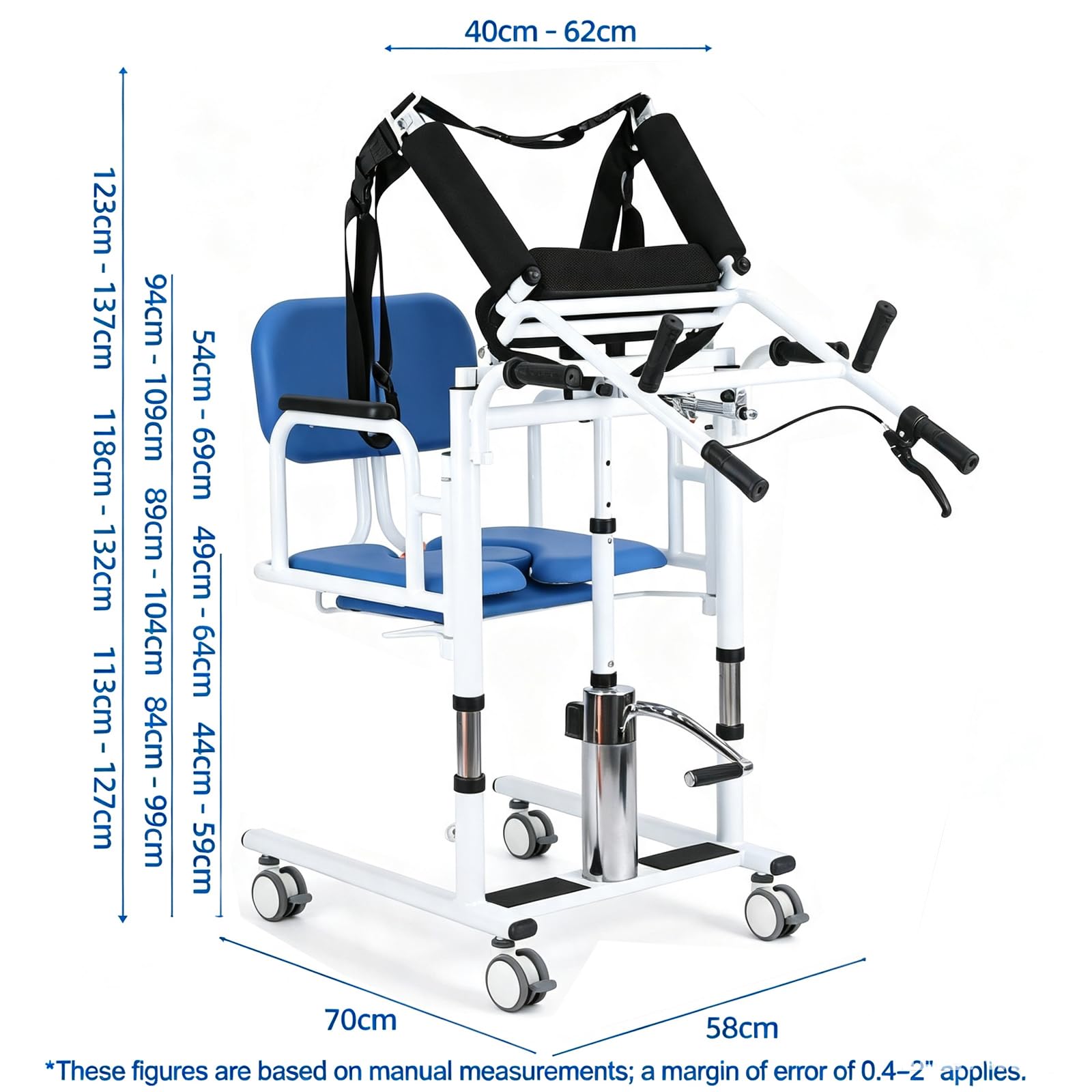 Silla Elevadora para El Traslado De Pacientes En El Hogar, 200 Kg