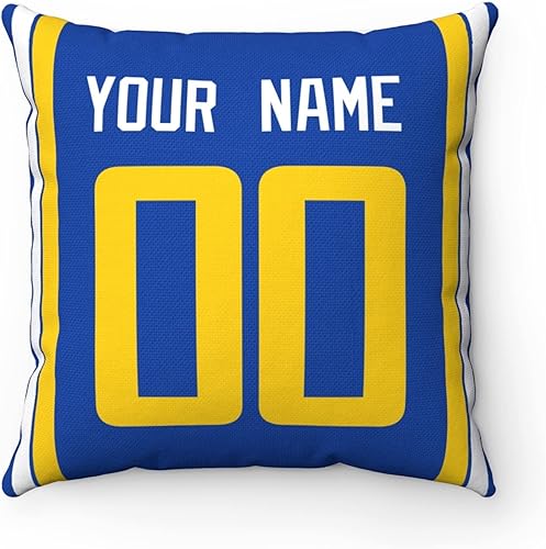 Miniatura 3 de ANTKING Almohada personalizada Los Angeles con cualquier nombre y número para regalo de hombres, mujeres y niños