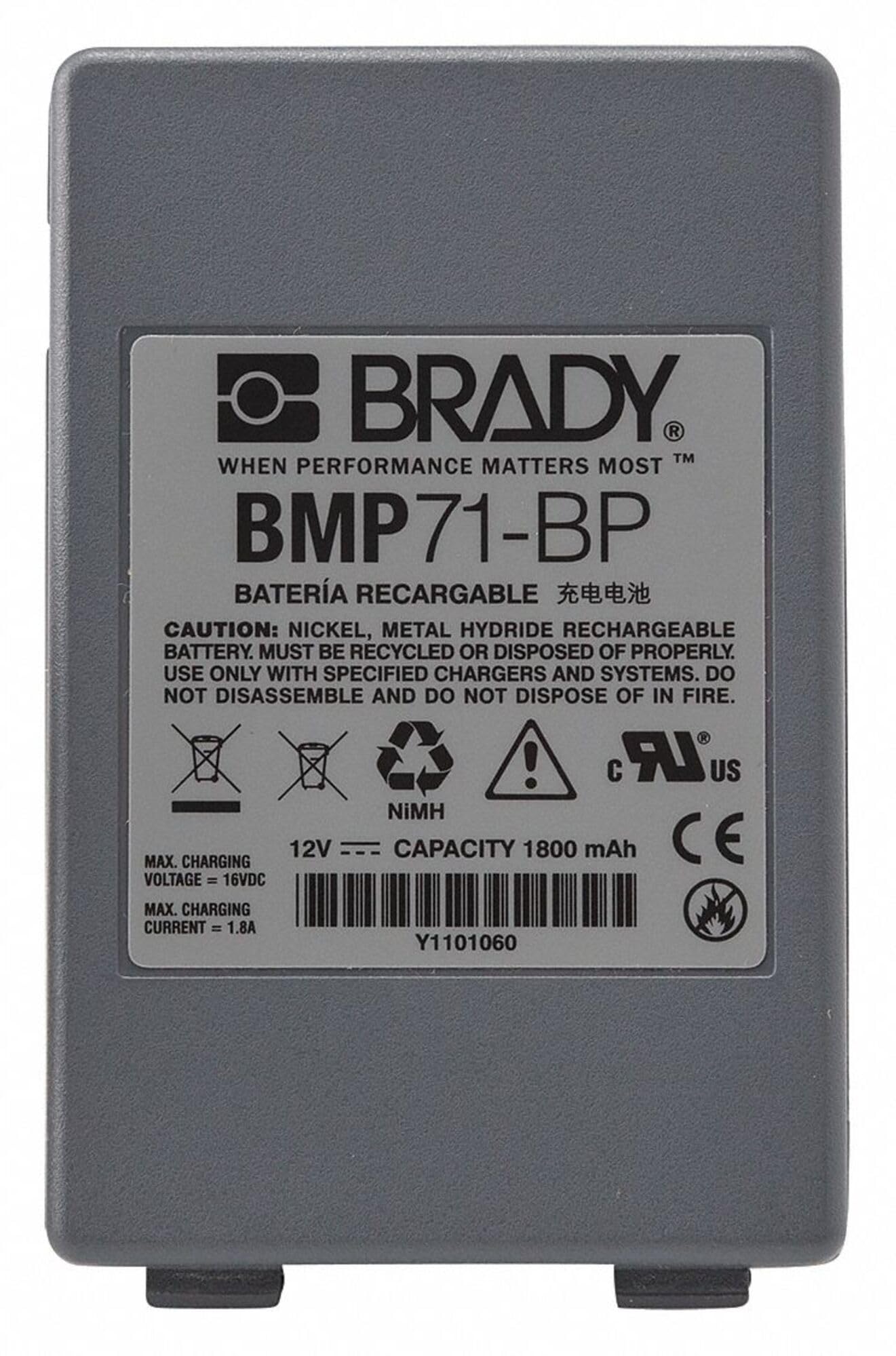 Brady M71-BATT BMP 71 Laboratory Label Printer Battery Pack