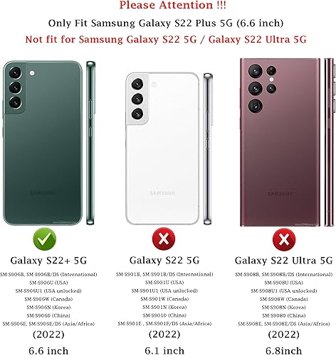 Miniatura 2 de M MAIKEZI Funda de teléfono celular para Samsung Galaxy S22 Plus, color menta con cubierta de cámara, protección contra caídas de grado militar,