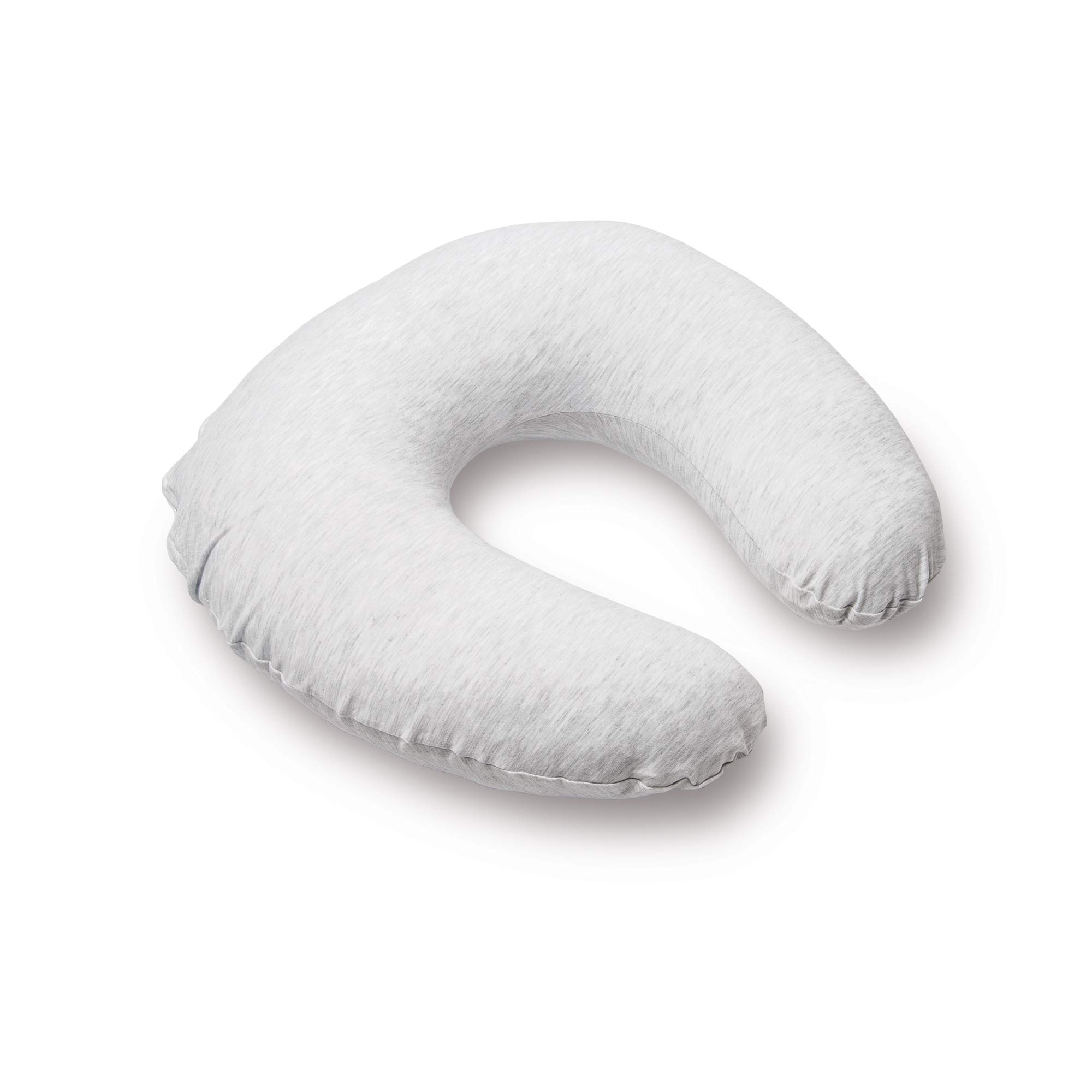 Doomoo Cojín de lactancia Softy para bebé, 150 cm, incluye funda de algodón orgánico, con relleno fino de microperlas EPS, Öko-Tex® Standard 100, blanco chino