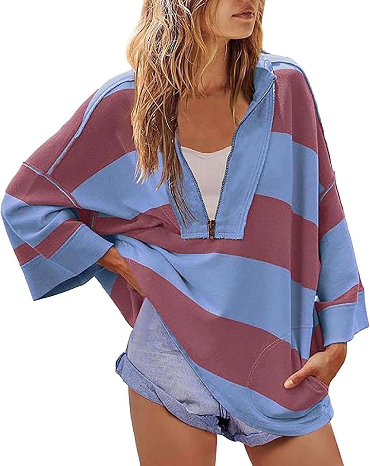 mizuiroind 25AW フリルカラープルオーバーシャツ mizuiro ind フリル