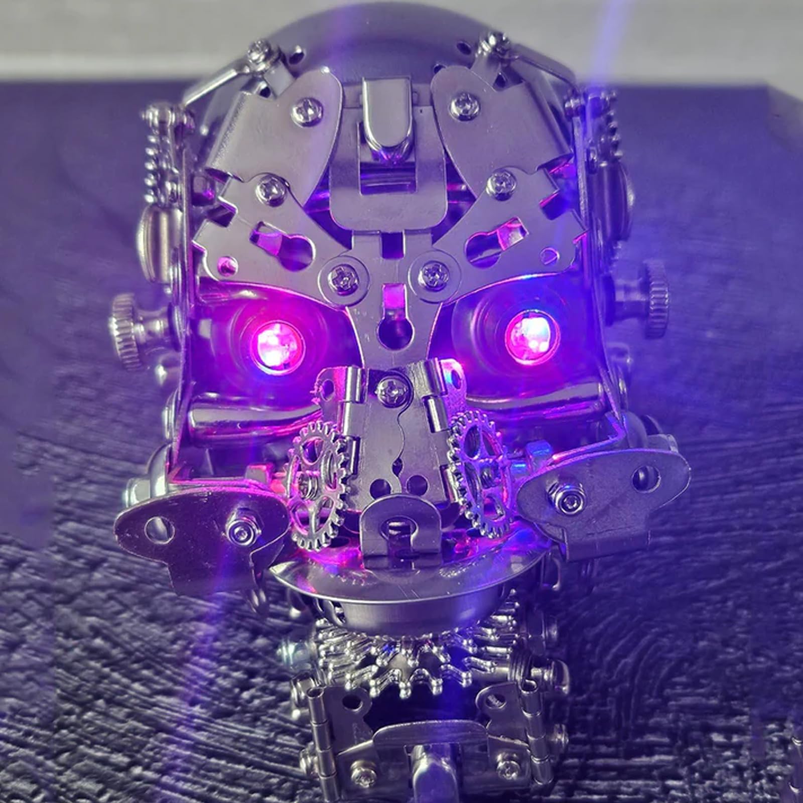 Metalkitor Metalowe puzzle 3D dla dorosłych, zestaw modelu szkieletu, steampunk, DIY, ozdoba czaszki, rękodzieło montażowe, łamigłówka - idealna dekoracja pokoju i wybór na prezent, ponad 240 szt