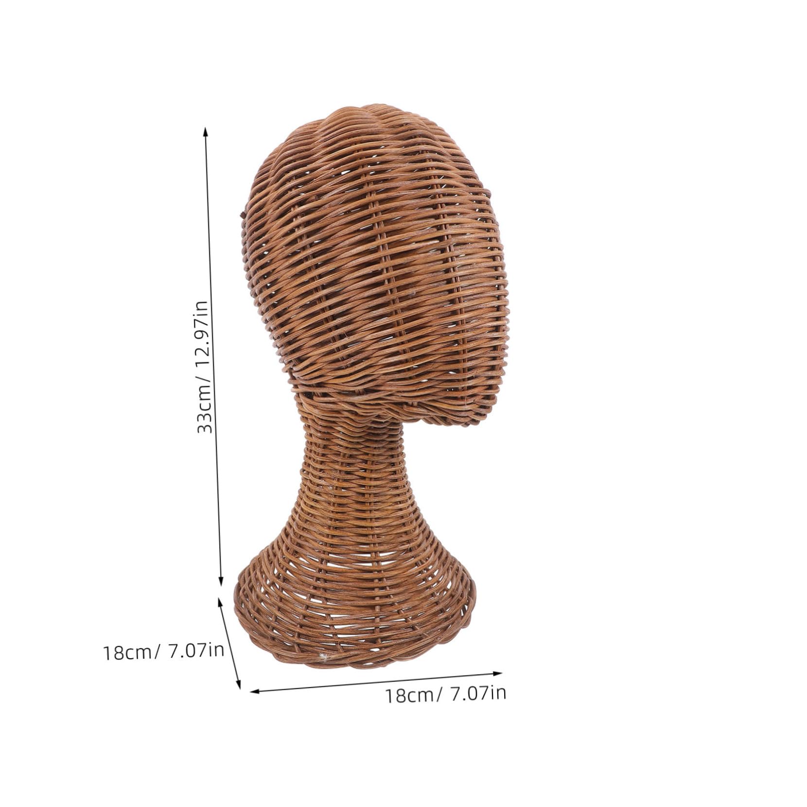 Alipis Sturdy Cap Organizer with Stable Base Multi Functional Mannequin Head for Hats Wigs and Jewelry for Retail and Exhibitions