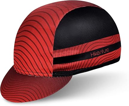 Hikenture Cycling Cap,Cooling Skull Cap Bike Hat with Sun Visor, Summer Breathable Helmet Liner Biking Cap for Men Women
