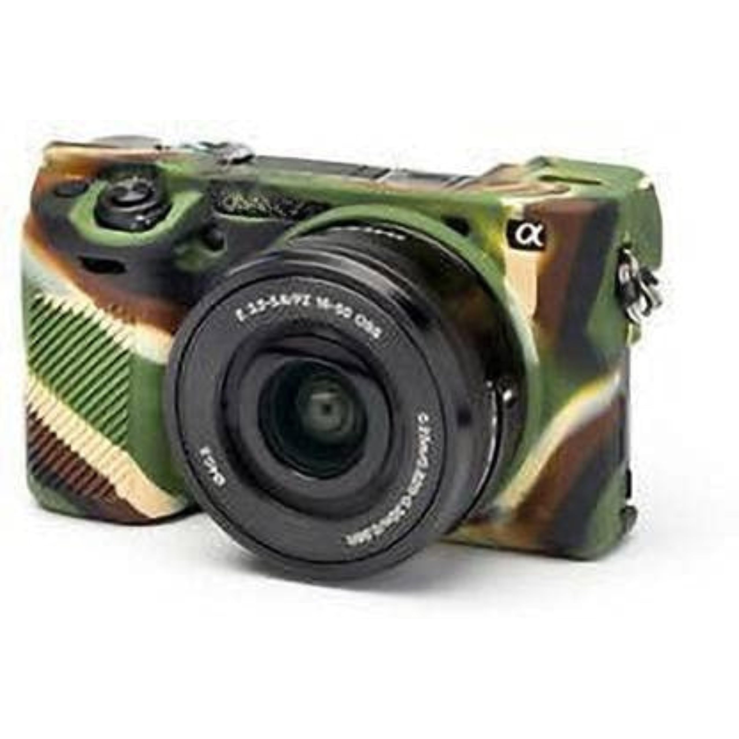 Silicone Protective Camera Case Cover for Sony A6300/A6400 Camera Protective Rubber Case (Army)-picture-24