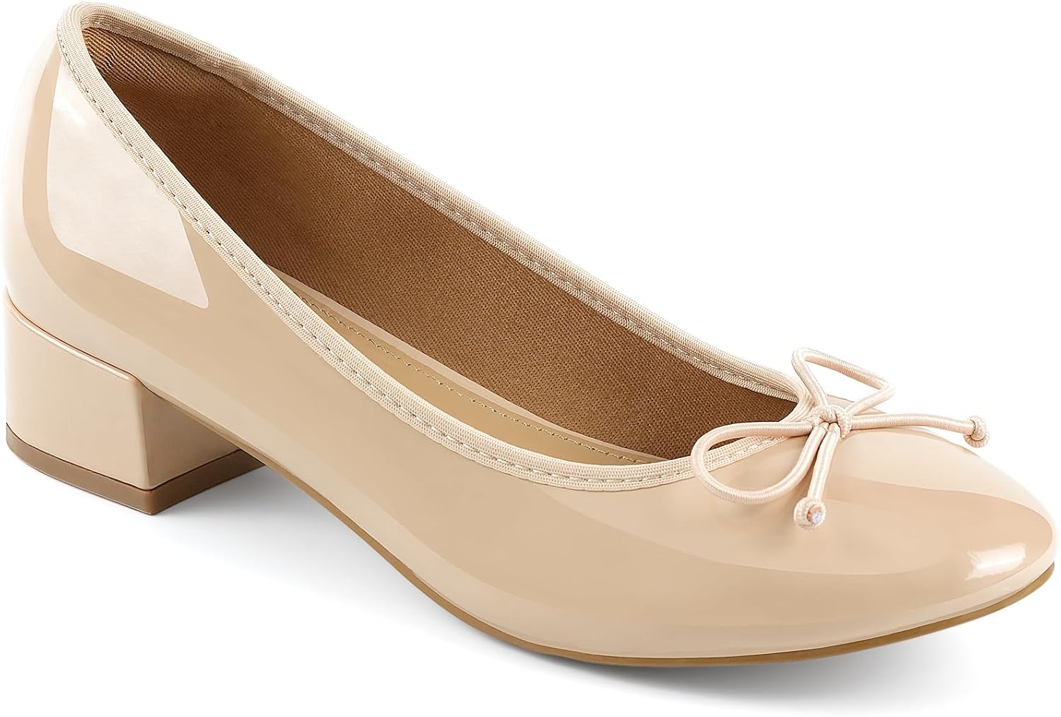 JENN ARDOR Women's Chunky Block Heels - Comfort Slip-On