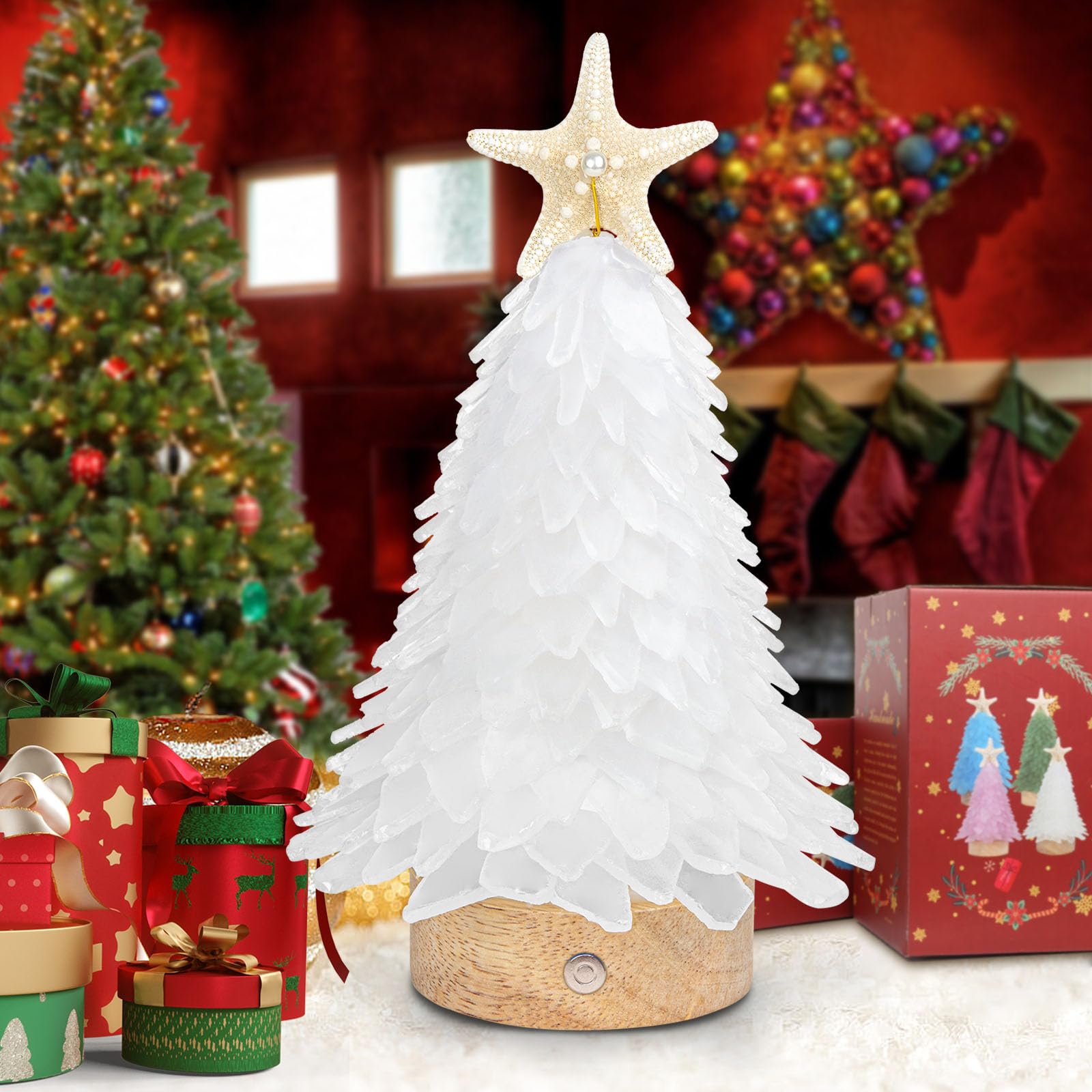 Amazon.com: Sea Glass Christmas Tree, 8.5 Inches Mini Tree With