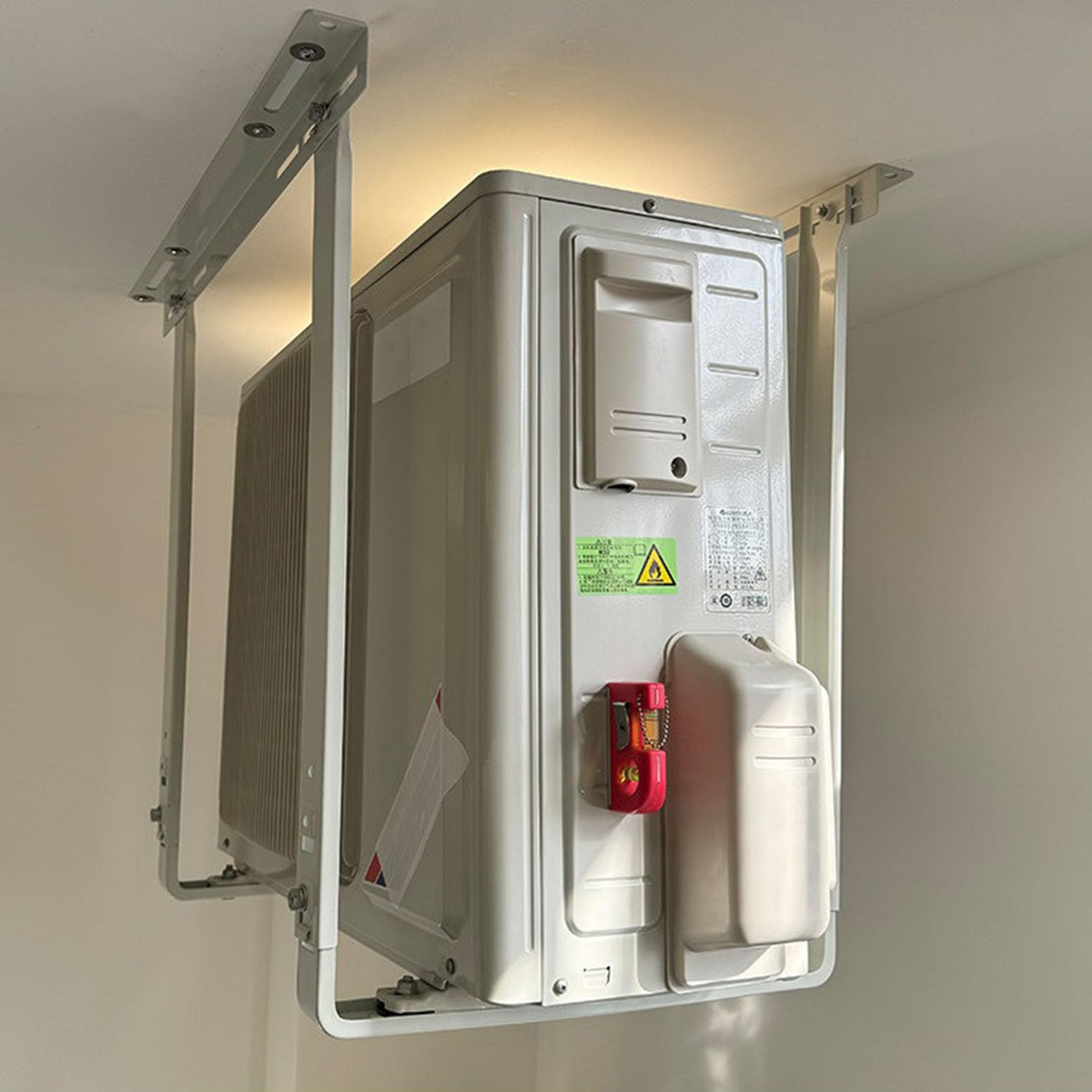 Soporte de Techo para Bomba de Calor & Aire Acondicionado Mini Split de Acero Resistente - 132LBS Ajustable para Condensador 9000-24000 BTU, Soporte Antivibraciones para Compresores & Sistemas HVAC