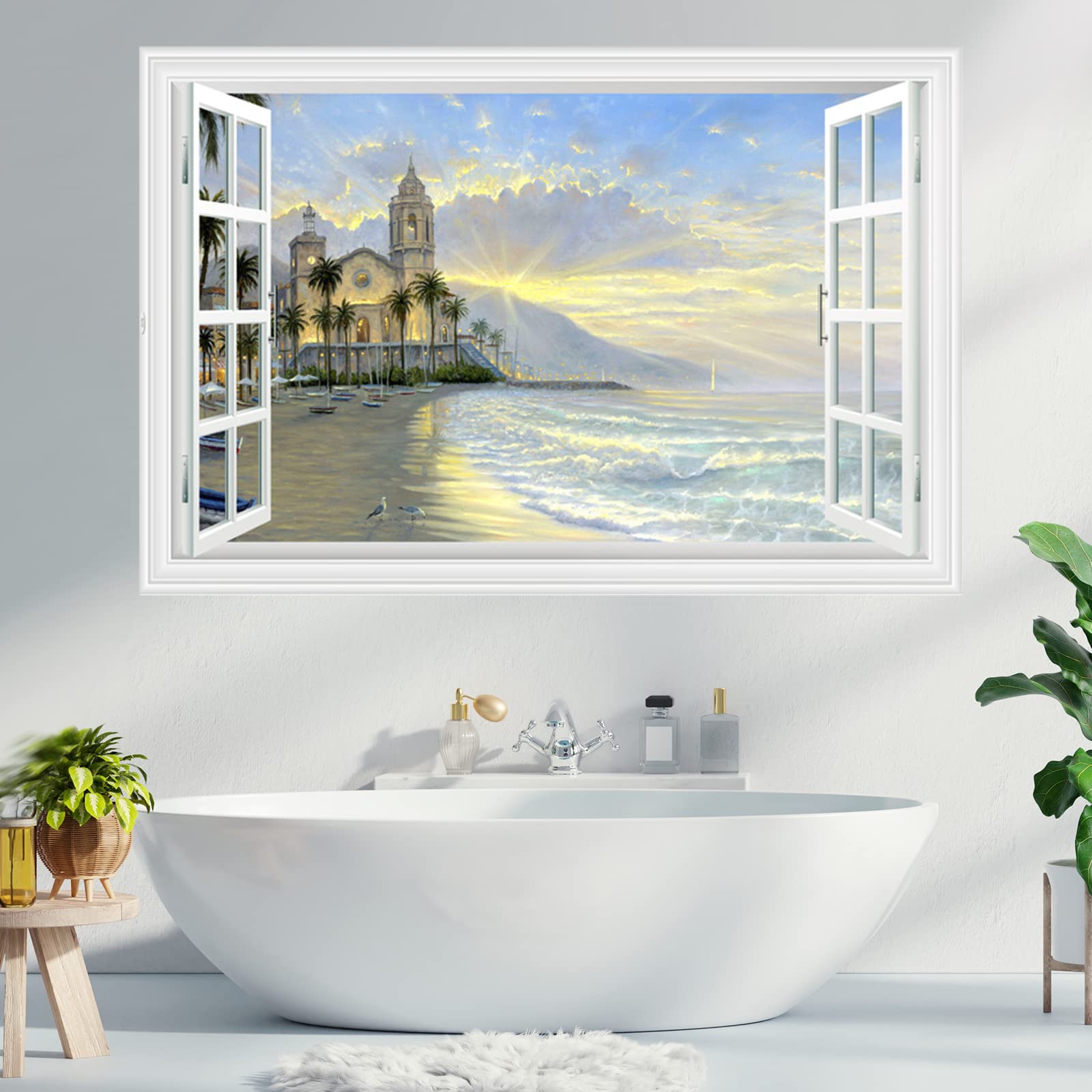 Amazon | 絵画風 壁紙ポスター 風景 景色 おしゃれ ウォール