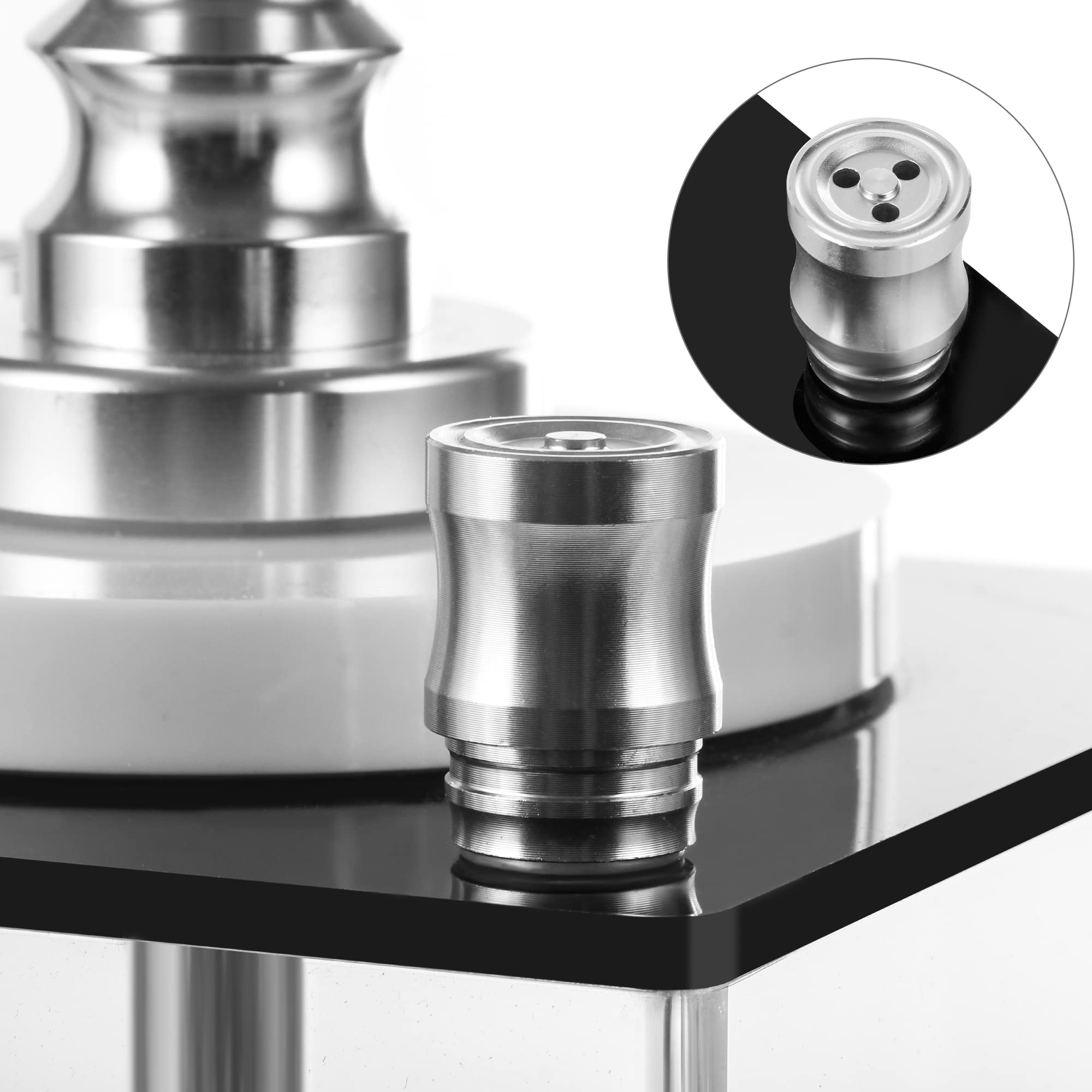 Juego de cachimbas de cachimba, cachimba portátil premium con funda protectora, carcasa de silicona, difusor de tubo de inmersión de aluminio