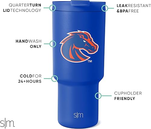 Miniatura 80 de Simple Modern Vaso con licencia oficial de 30 onzas con tapa abatible y pajitas, vaso aislado de acero inoxidable, regalos para hombres, colección