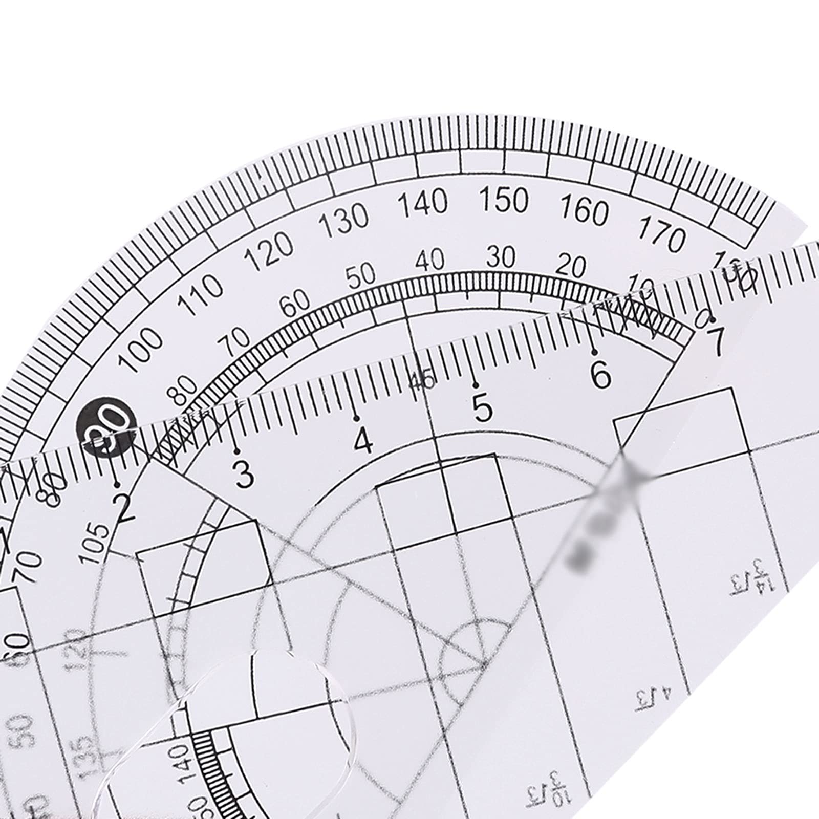 Mathe-Kompass, Mathe-Kompass und Winkelmesser, Geometrie-Werkzeug-Set, Aufbewahrungsbox für Geometrie-Set, Bürobedarf, Schwarz, Mathe-Kompass