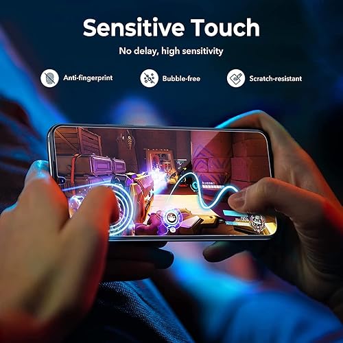 Miniatura 4 de KITKON Paquete de 2 + 2 protectores de pantalla compatibles con Samsung Galaxy S23 Plus + 2 protectores de lente de cámara 3D, protector de pantalla