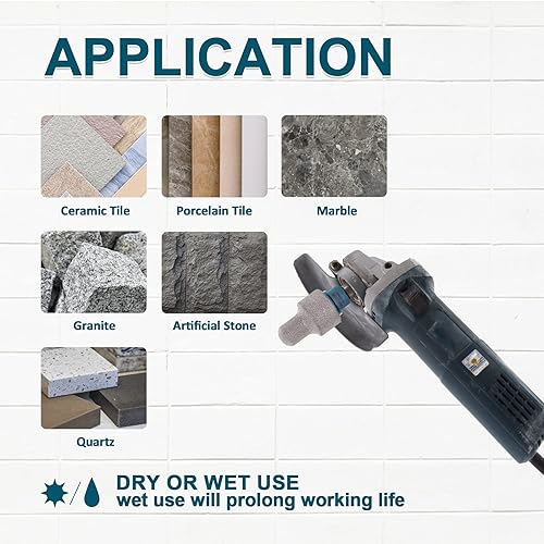 Miniatura 4 de MINLAYCUT - Broca de núcleo seco de 45-1-38 0787in-1378in con rosca 58-11 para ampliar los agujeros existentes de azulejos de porcelana cerámica