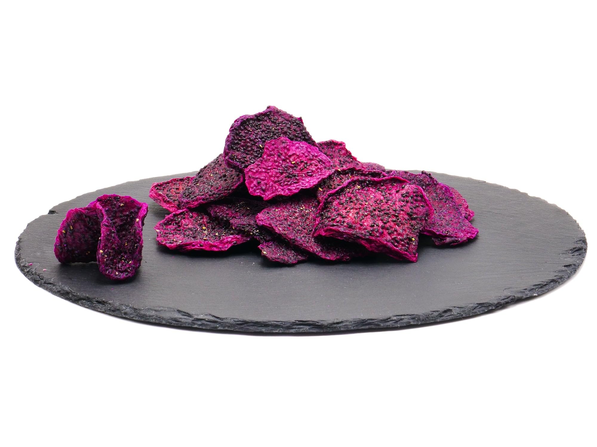 Drachenfrucht Scheiben getrocknet 1000g | rote Pitahaya ohne Zucker ungeschwefelt | 100g/250g/500g/1kg | Trockenfrüchte | Backobst | Trockenobst | Dörrobst ungesüßt