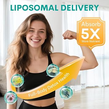 Liposomal Lymphatic Drainage Drops 2000mg Lymph System & Immune Support Fluid Balance Support - Lymphatic Detox & Cleanse Supplements with Echinacea, Dandelion & Elderberry 2 FL OZ