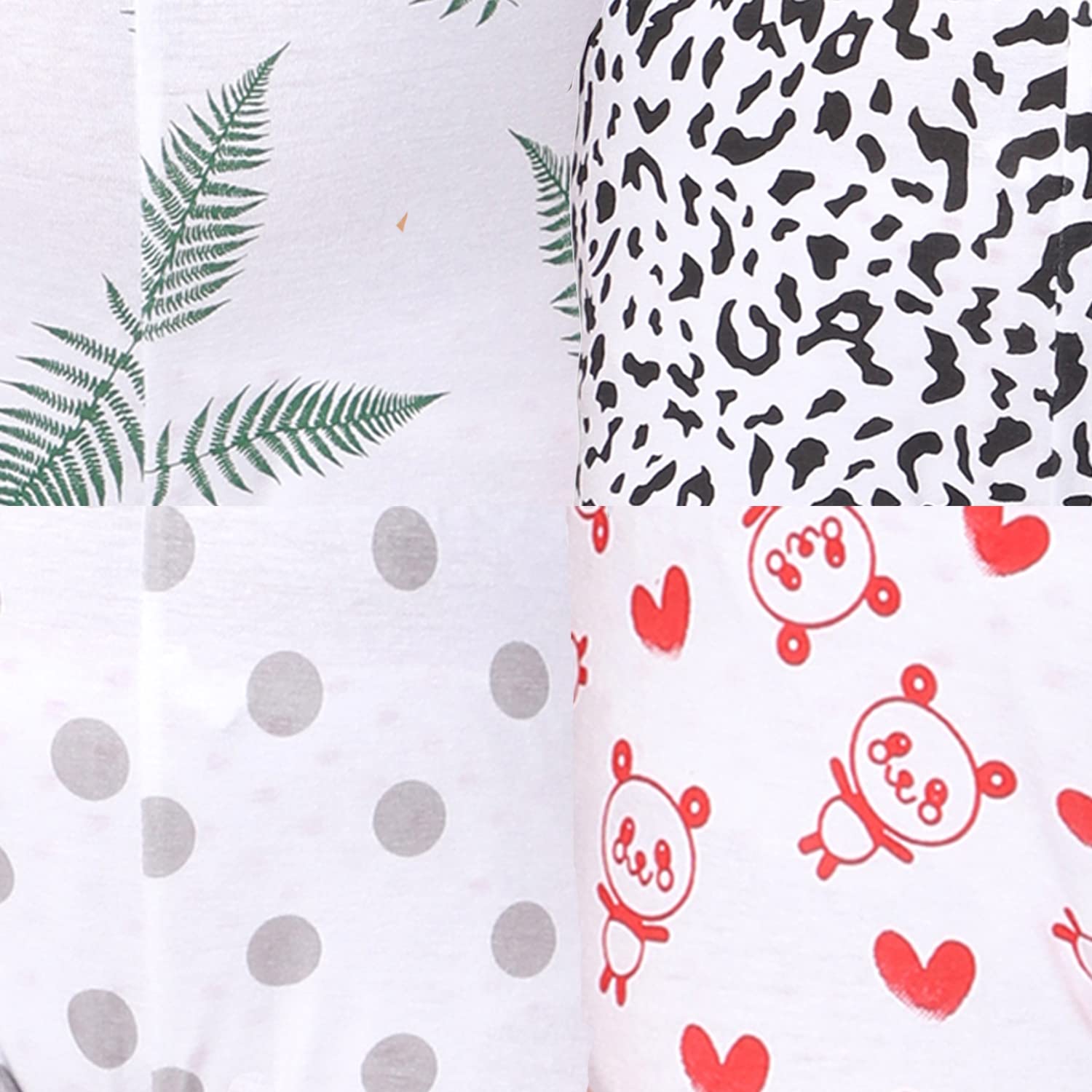 2K Kids Ankle Length Leggings for Girls |All Over Printed (Red Teddy::Black Scrap::Green Leaf::Grey Dot,13 Years - 14 Years) - Pack of 4 (2KGALAOP_RTBS_GLGD_1314Y) - Image 4 thumbnail