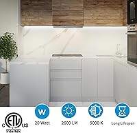 Vista 2 de SHOPLED LED Shop Lights 2FT, 20W 2600LM 5000K Daylight, V-Shaped Utility Shop Lights, T8 Linkable Ceiling Light Fixtures, 2 Foot Tube Light for