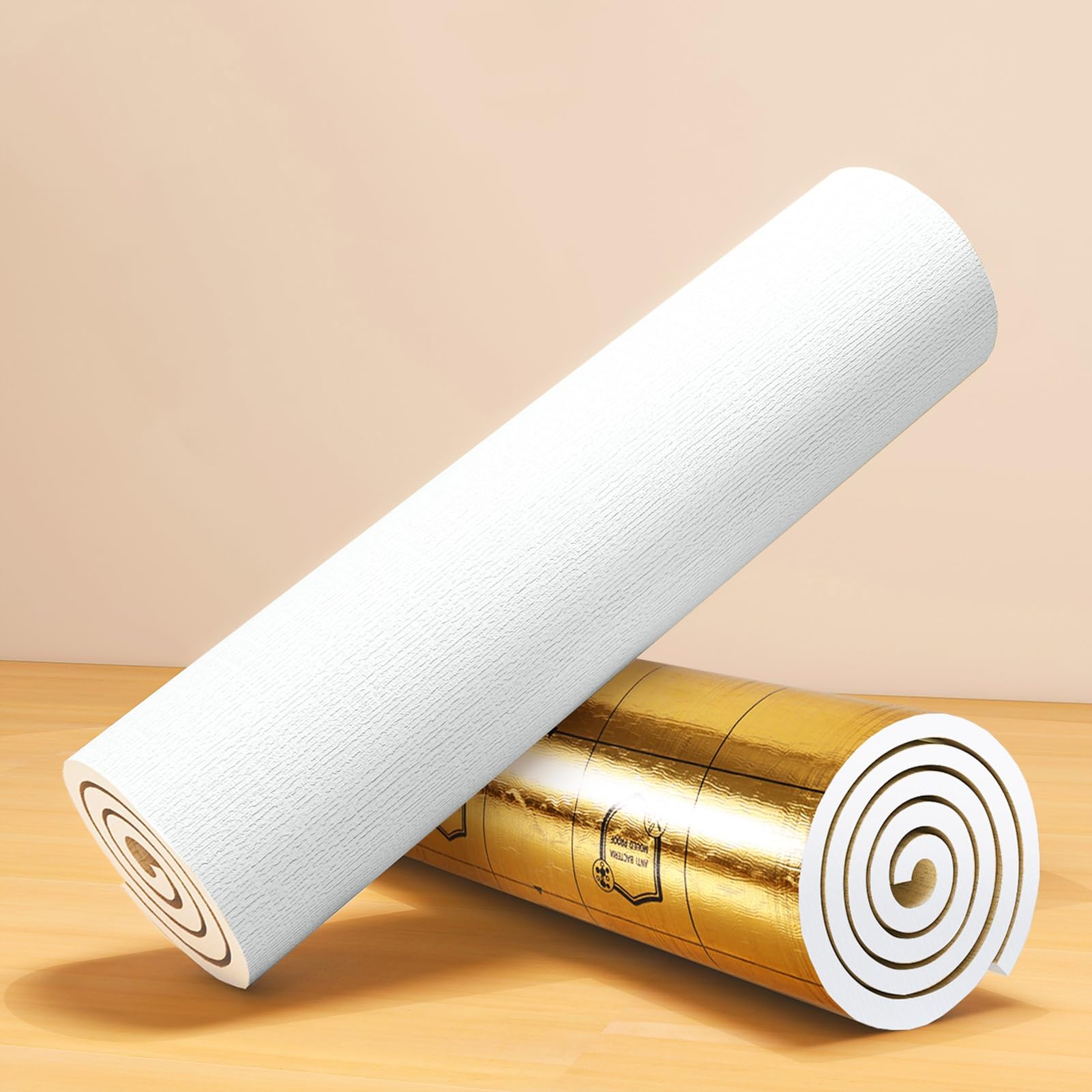 IEOWY Self Adhesive Linen Textured Wallpaper Peel and Stick Thermal Insulation Waterproof XPE Foam Wall Panels for Bedroom Living Room Decor