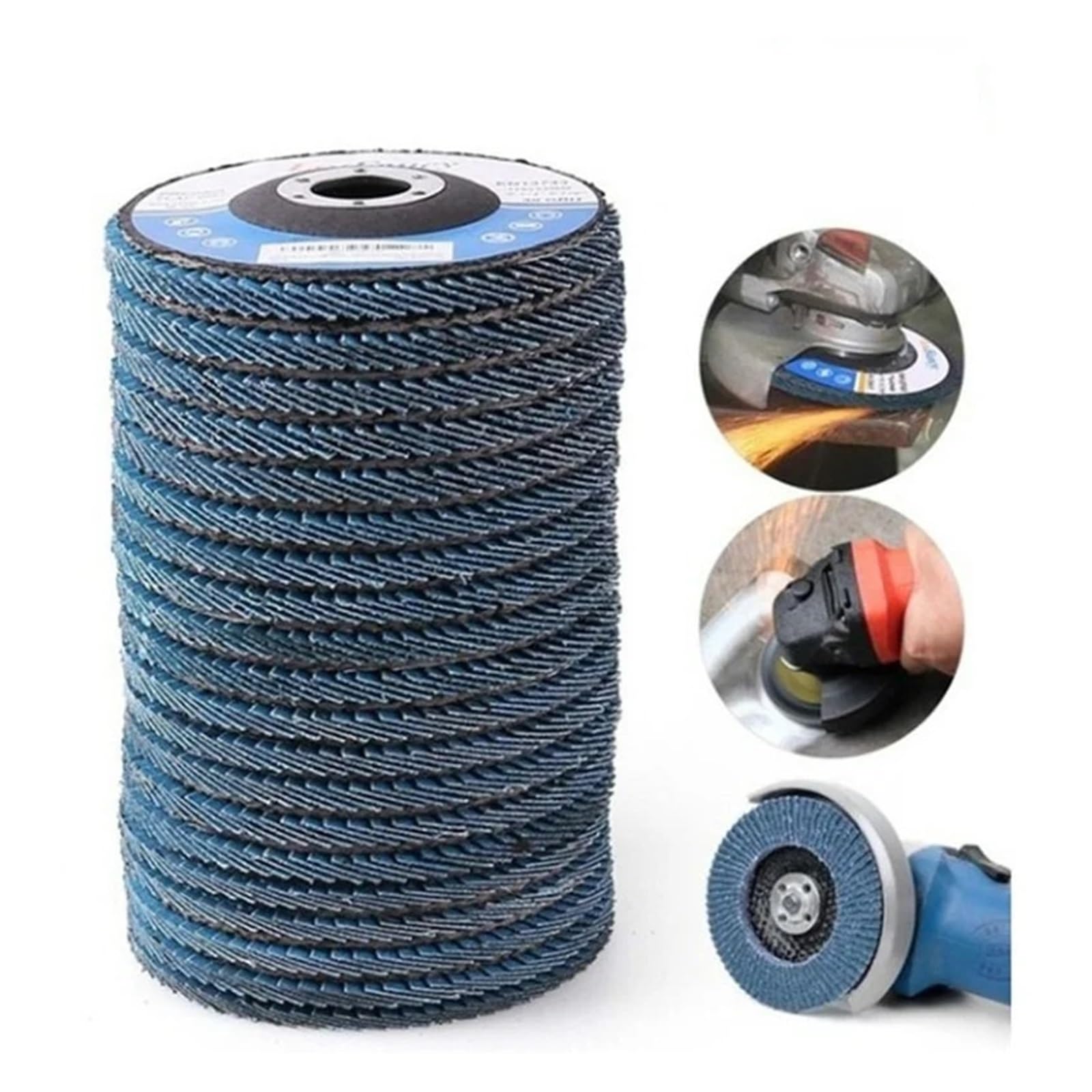 Tarcze szlifierskie 5/10 szt. 40/60/80120 szlifierka kątowa do usuwania rdzy polerowanie 115/125 mm (115 mm, 120 szt., 10 sztuk)