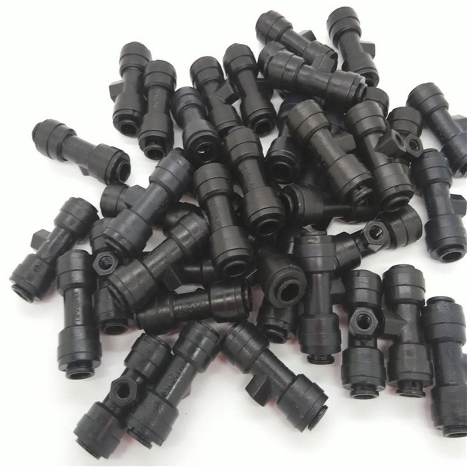 20pcs 6.35mm Slip-Lock Nebeldüse T-Stücke für Kühlsystem 10/24 UNC T-Stück Stecke Niederdruck Nebel Kühlsystem