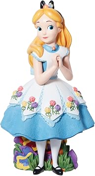 Enesco Disney Showcase Botanik Alice Harikalar Diyarında Heykelcik, 16,75 cm, Çok Renkli
