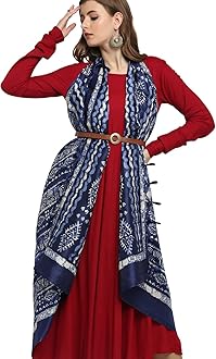 DUPATTA BAZAARWomen's Floral Silk Blend Dupatta