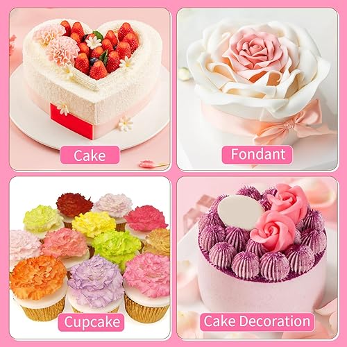 Miniatura 6 de KALAIEN 3 piezas El clavel más fácil de todos los tiempos cortador de pastel de flores galletas Sugarcraft Fondant decoración émbolo cortador molde