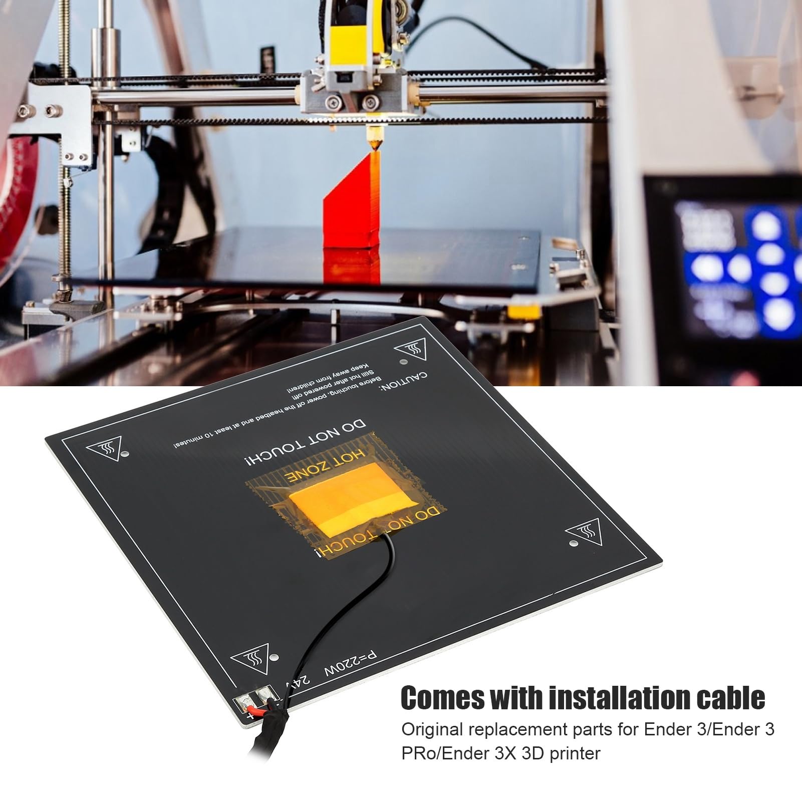 Ender 3 Impresora Calefacción Cama Industrial Grado 220W Cama Caliente, para Ender3/3S/V2