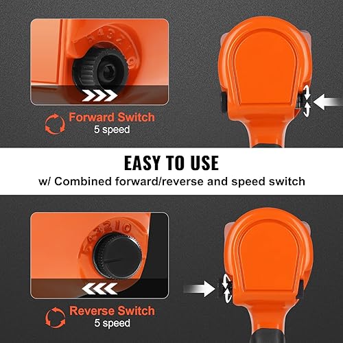 Miniatura 5 de VEVOR Llave de impacto neumática, pistola de impacto de aire de transmisión de 12 pulgada de hasta 880 pies-libras, par de torque rompe-tuercas,