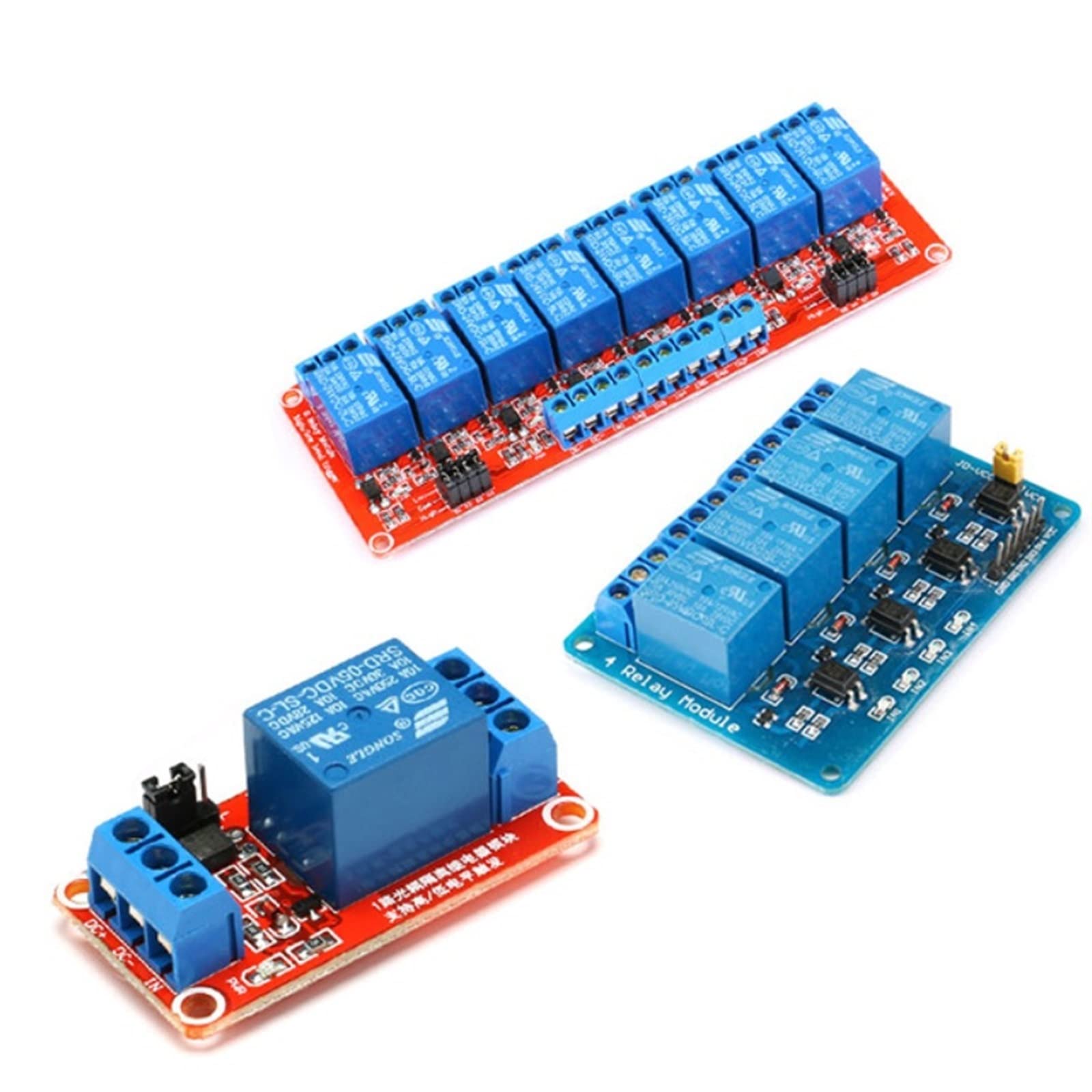 Bouclier de Module Relais 1/2/4/8 canaux 5v 12v 24v, 1 pièce, avec Support optocoupleur, Carte développement déclenchement Niveau Haut/Bas