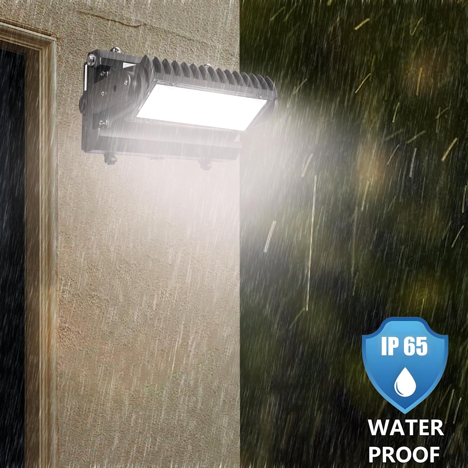 Rotatable LED Wall Pack Light with Dusk to Dawn Photocell, 80W 11200LM 400-600W HPS/HID Equiv., 5000K Daylight ETL Commercial Outdoor Security Lighting for Warehouse, Entrance, Parking, Garage