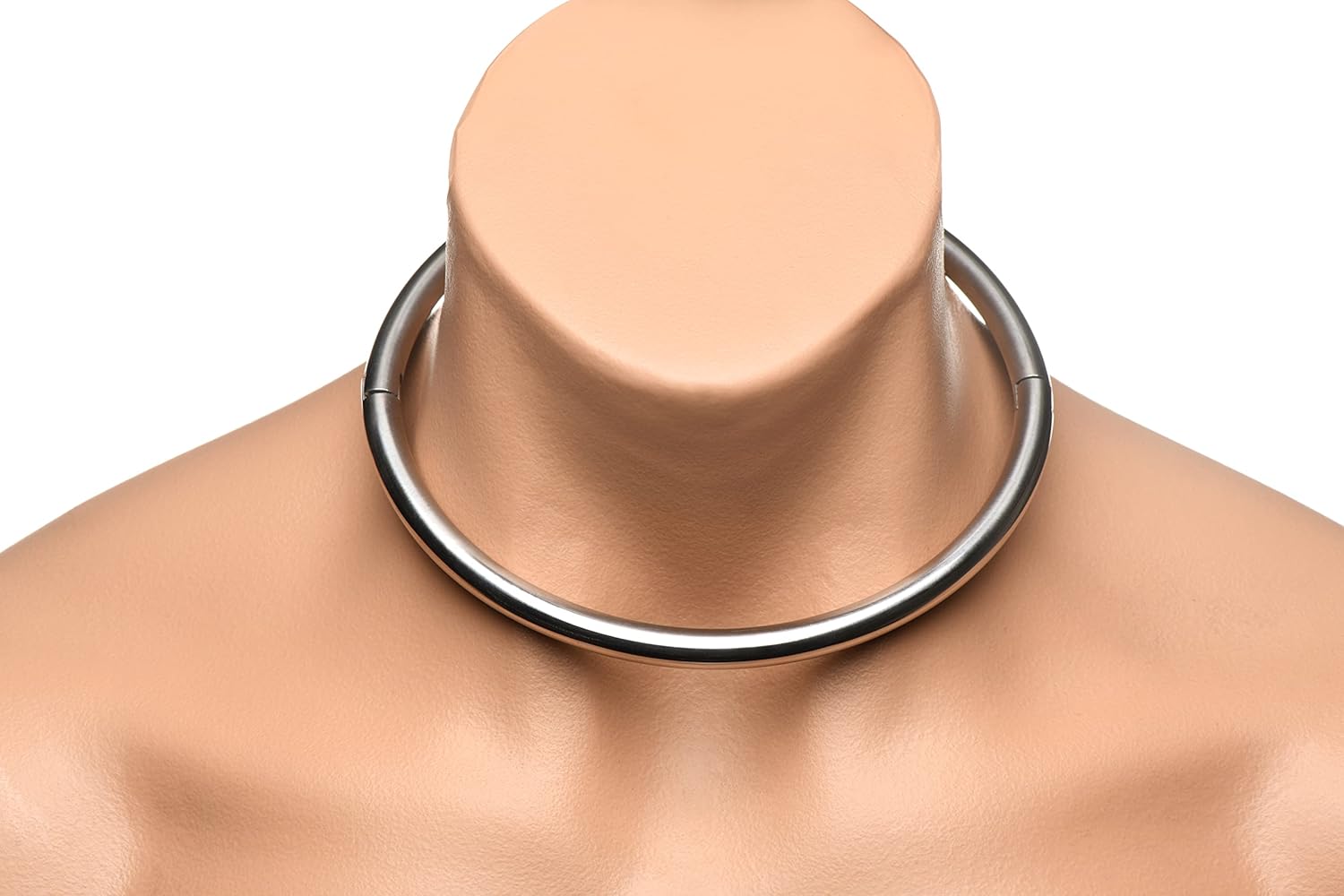 MASTER SERIES Stainless Steel Locking Collar with Included Hex-Key. Choker Collar Decorative Accessory for Women. Durable & Nickel Free - Size Small (14 Inches)