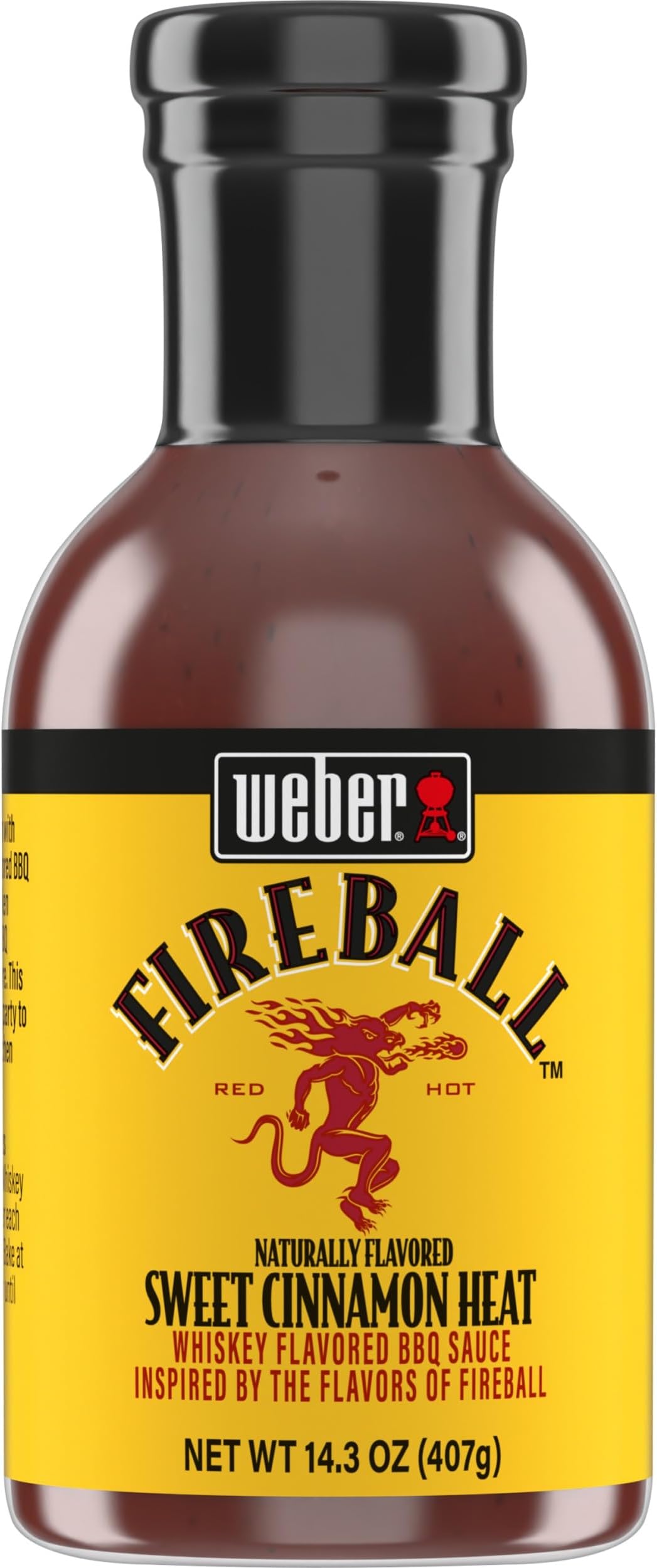 Weber Fireball Whiskey Flavored BBQ Sauce, 14.3 oz