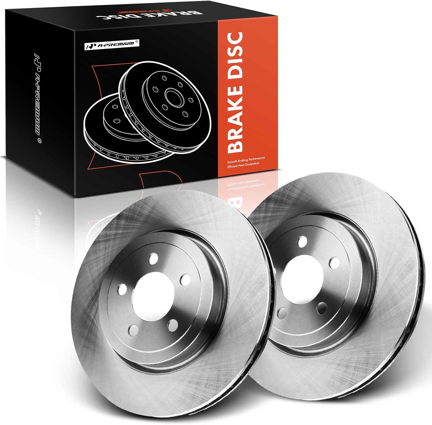 A-Premium 13.58 inch (345mm) Front Vented Disc Brake Rotors Compatible with Dodge and Chrysler Models - 300 2005-2023, Challenger 2009-2023, Charger 2006-2023, Magnum 2005-2008, 2-PC