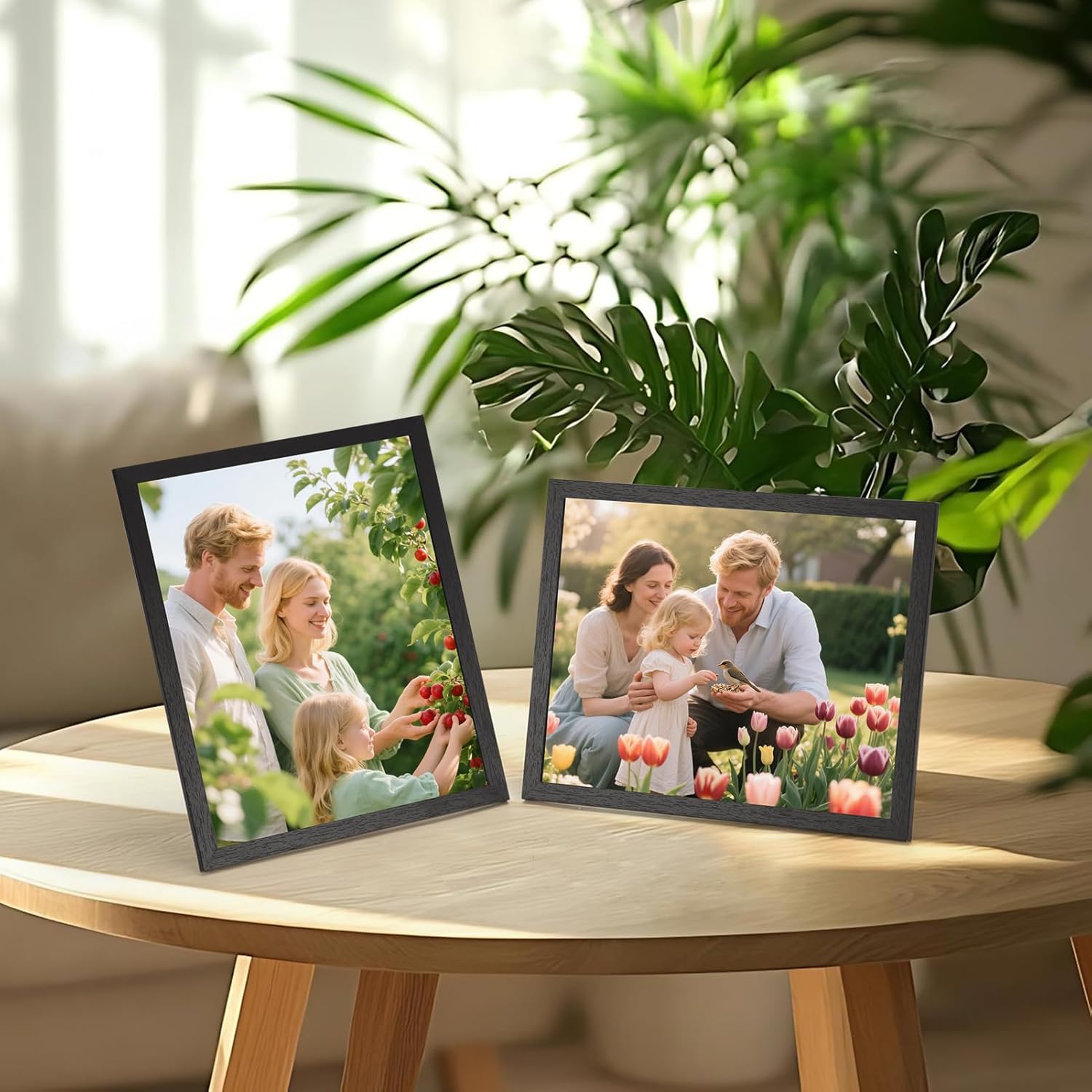 HORLIMER 8x10 Picture Frame Set of 12, Black Picture Frames Display 8 by 10 Photo for Wall or Tabletop - Image 4