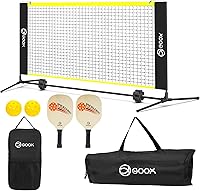 Vista 1 de GOOX 6FT Small Mini Pickleball Net Set - Quick Setup Indoor/Outdoor Portable Practice Net