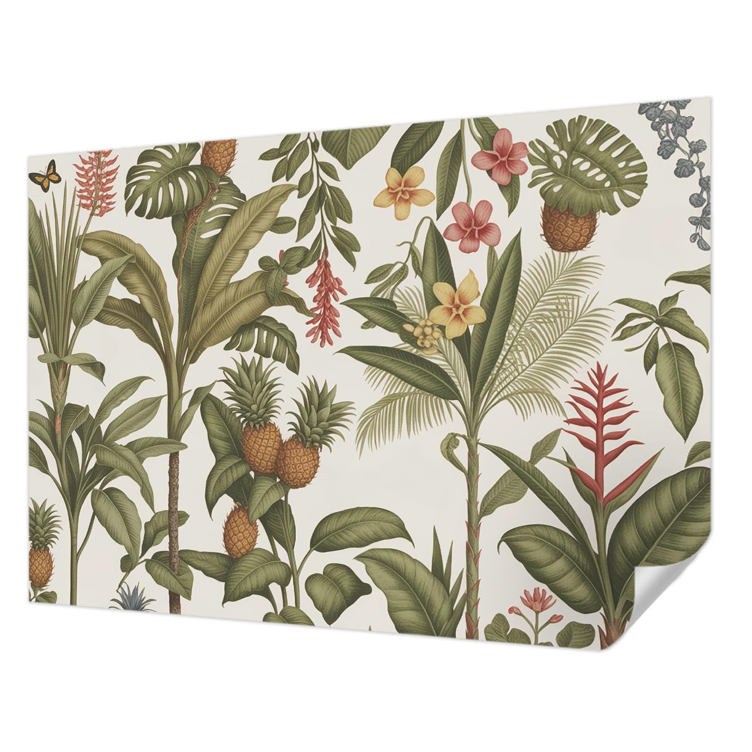 Papier peint nature exotique pour chambre et salon déco panoramique 208x146 cm