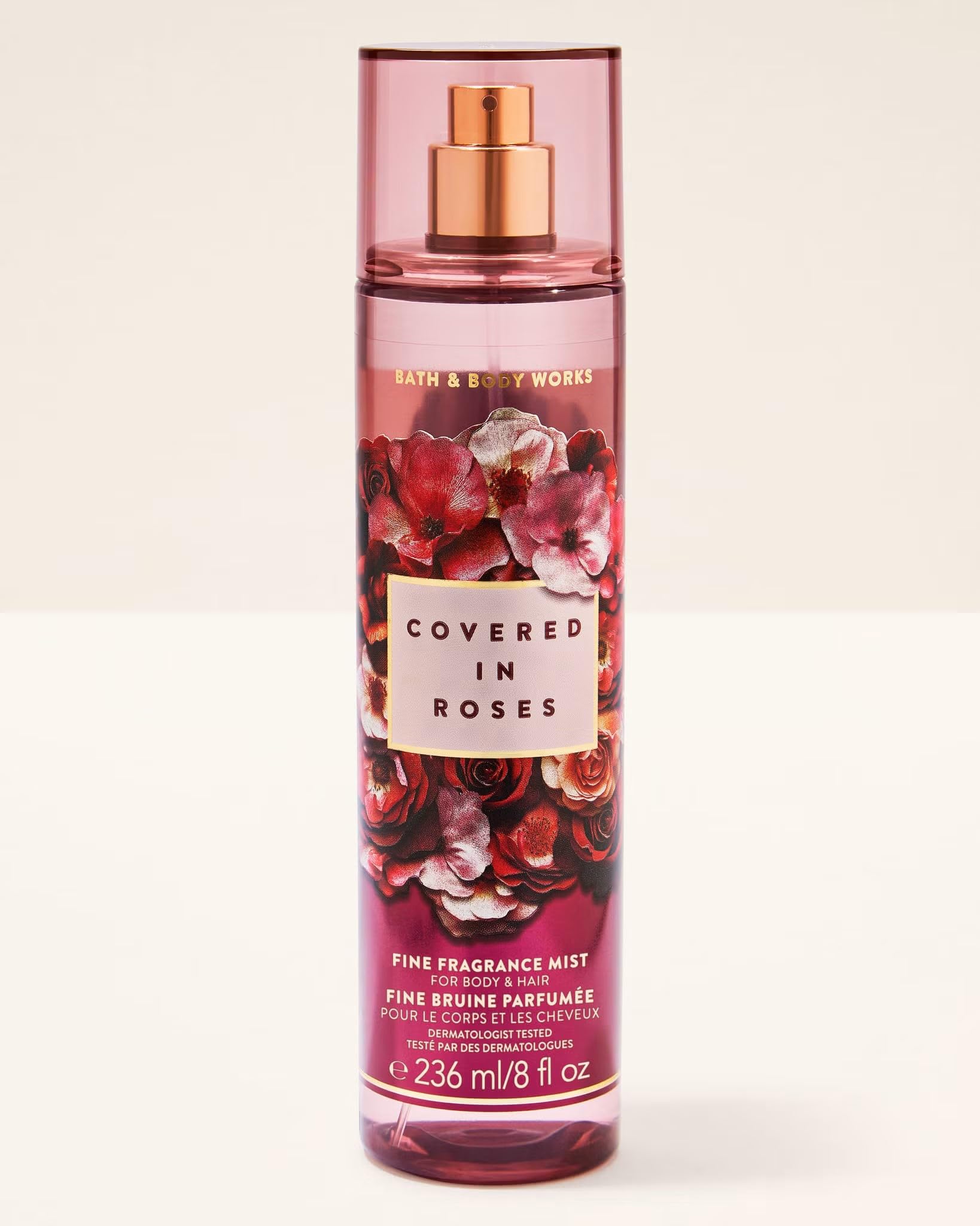 Bath & Body Works Covered In Roses Fine Fragrance Mist | For Women | Long Lasting | Light & Refreshing | Layerable Body Spray for Women | Dermatologist tested | Infused with Essential Oils | 236 ml / 8 fl oz-image-4