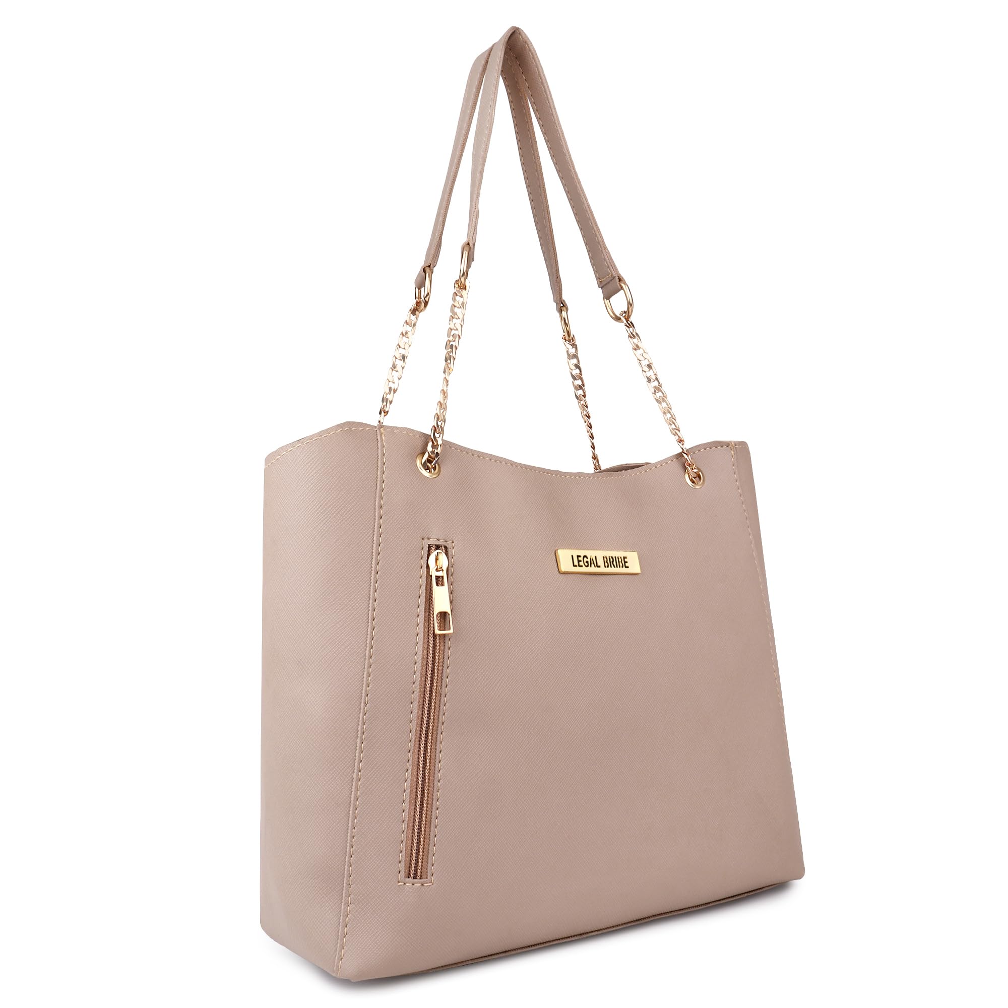 LEGAL BRIBE Womens Classy Shoulder Bag (Beige) (B0CP9R1BXV) Amazon Price History, Amazon Price Tracker