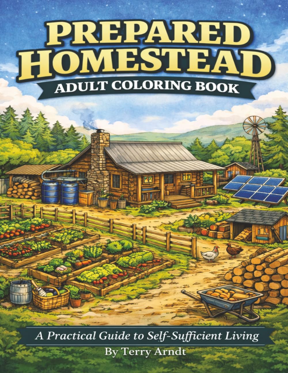 Prepared Homestead Adult Coloring Book: A Practical Guide to Self-Sufficient Living