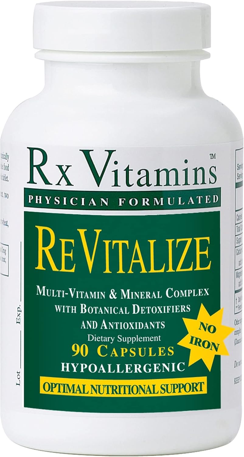 Rx Vitamins ReVitalize with No Iron Dietary Supplement, 90 Capsules