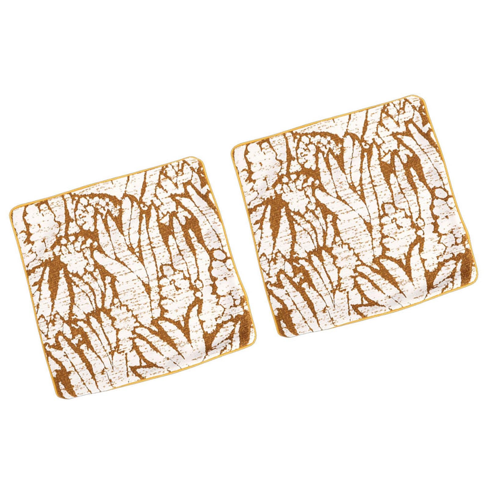 KIMISS Fundas de Almohada Rústicas Bohemias para Sala de Estar, 4 Fundas de Cojín Decorativas para sofá y sofá, de Almohada Estilo Granja Amarillas y Blancas (50,8x50,8 cm/20x20 Pulgadas)