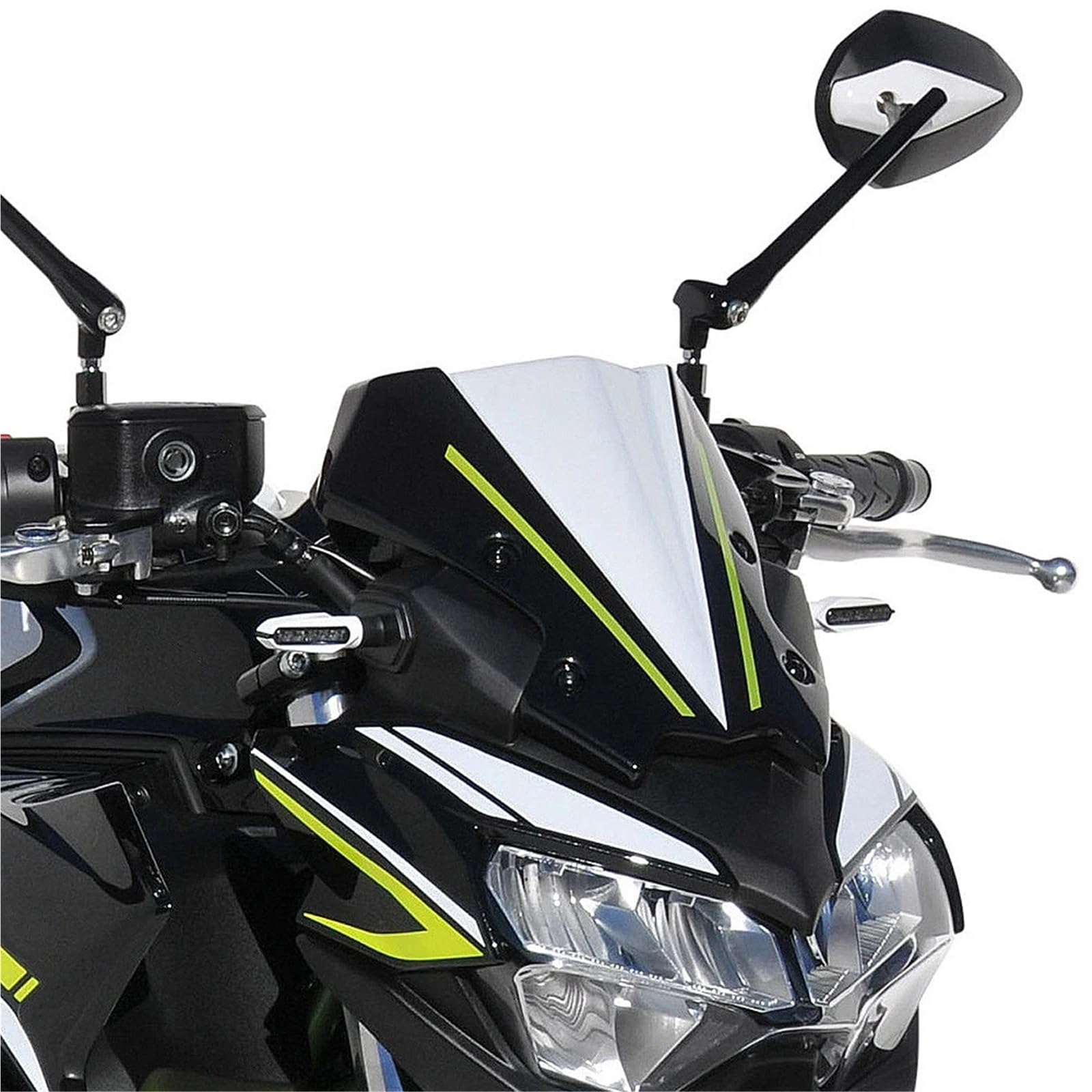 Szybka szyba motocyklowa Pasuje do Kawasaki Z900 Z650 | Owiewki szyby przedniej ABS motocykla(E)